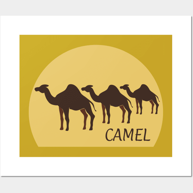 Camel Wall Art by Madhur